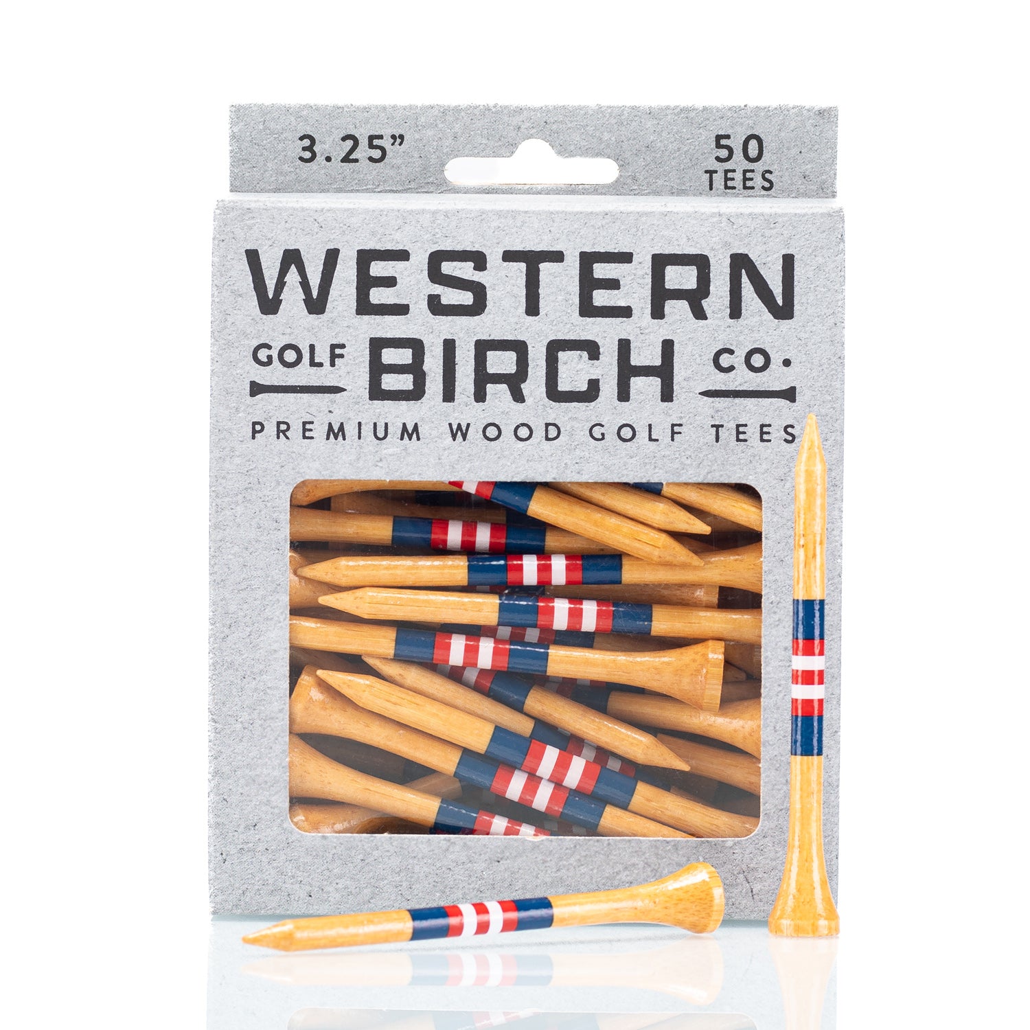 "Firebird" 3.25" Signature Striped Golf Tee