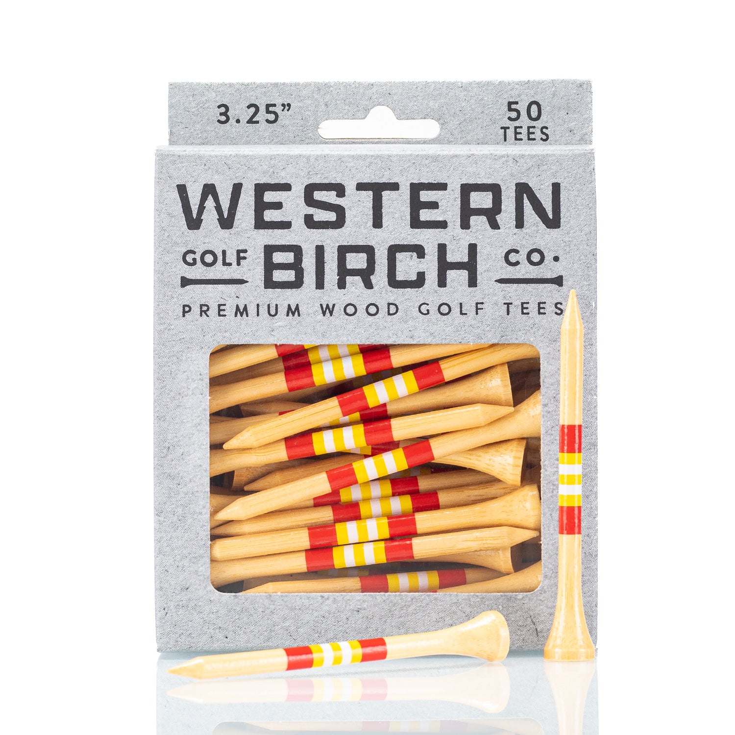 "Arrowhead" 3.25" Signature Striped Golf Tee