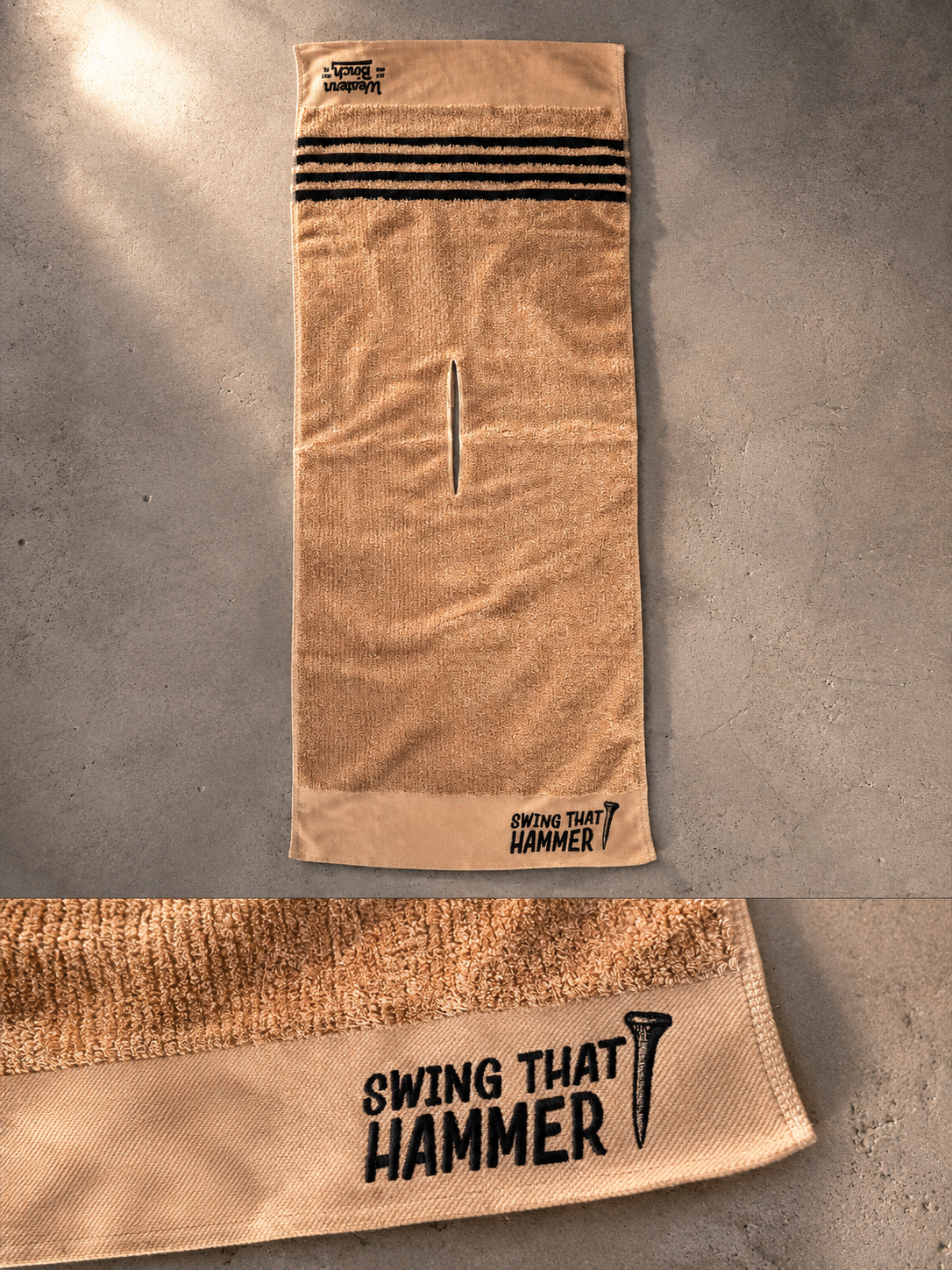 Western Birch "Swing that Hammer" Tour Towel