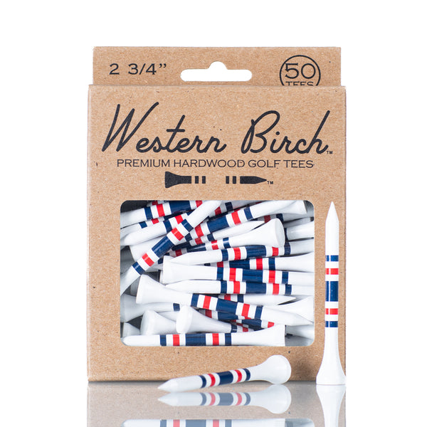 "Boston Tee Party" Striped Golf Tee