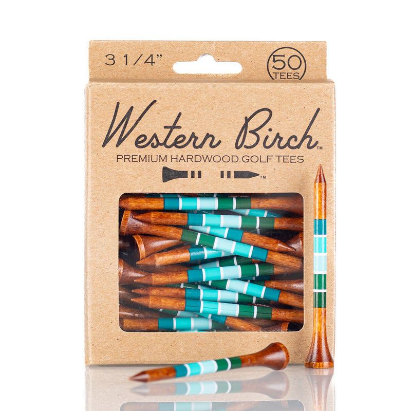 "Green River" 3.25" Striped Golf Tee