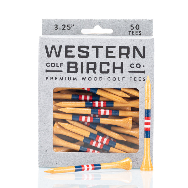 "Firebird" 3.25" Signature Striped Golf Tee