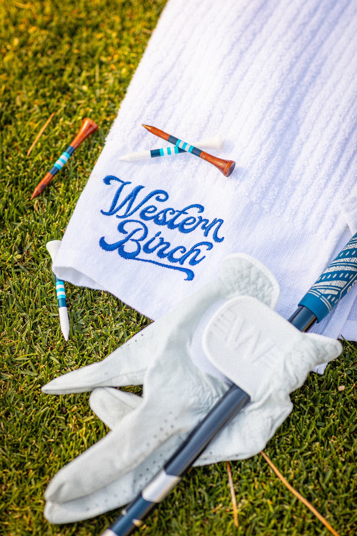 Embroidered Towel & Box of Tees