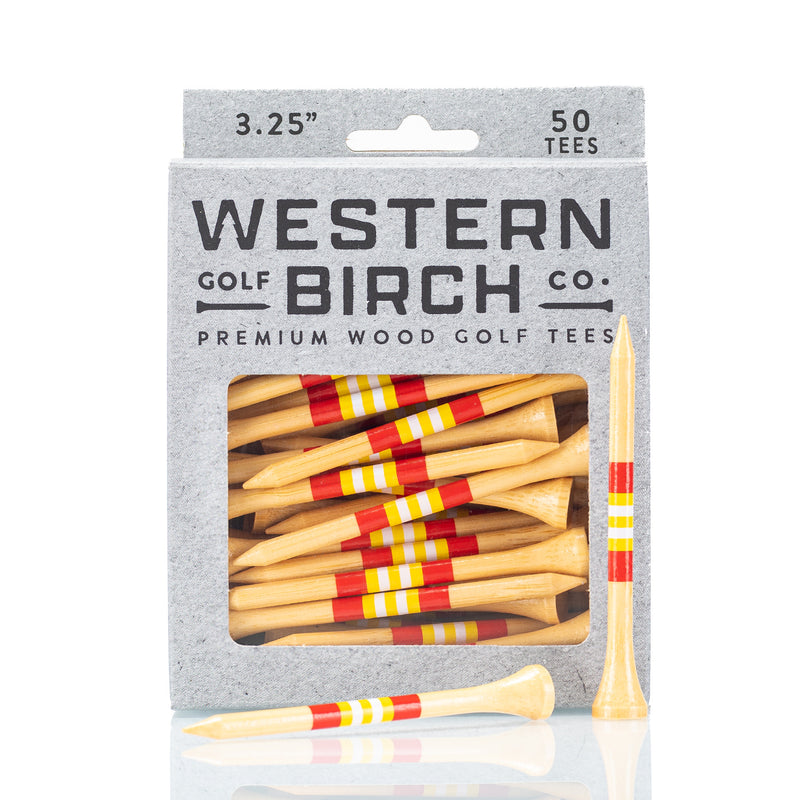 "Arrowhead" 3.25" Signature Striped Golf Tee