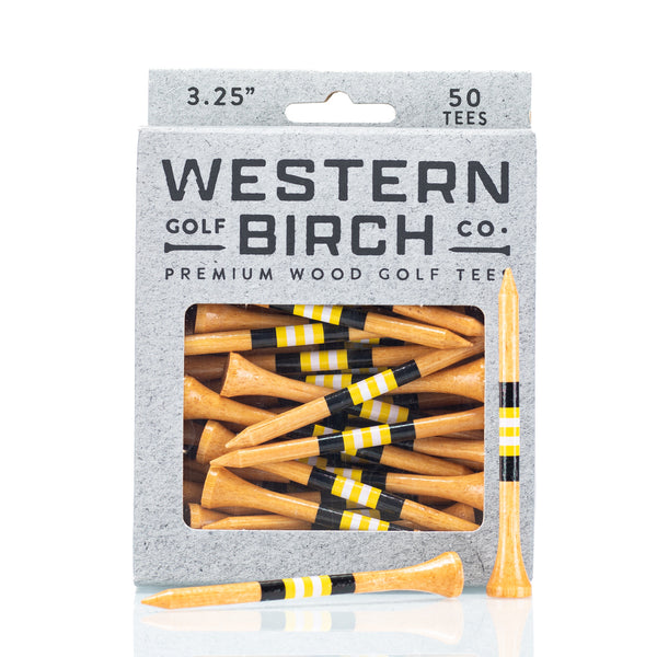 "Spitfire" 3.25" Bamboo Striped Golf Tee