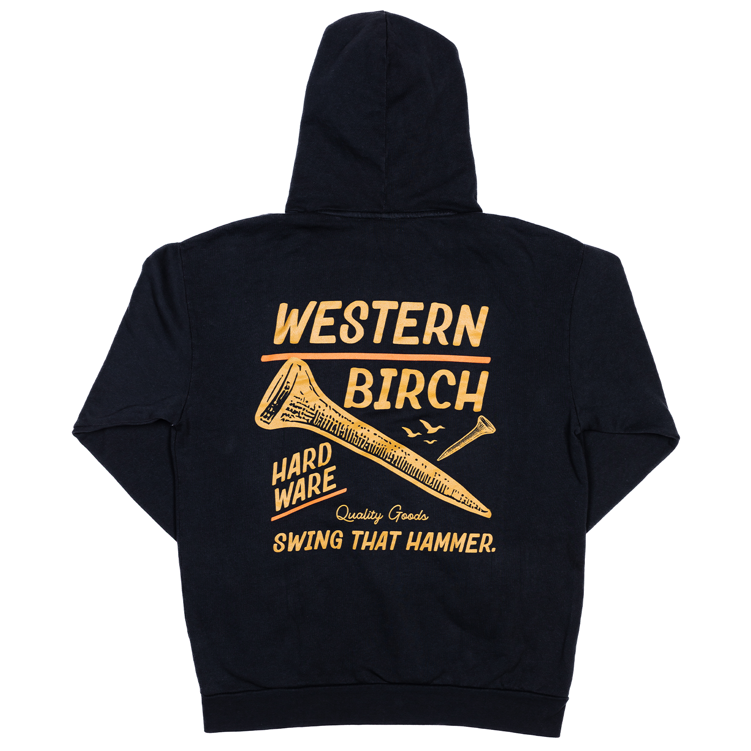 Hardware Hoodie — “Swing That Hammer” Sweatshirt