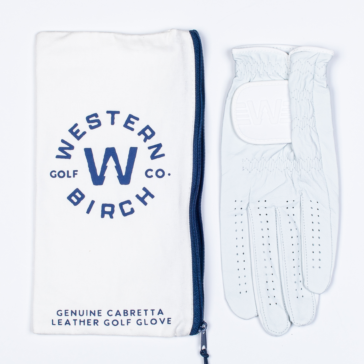 Classic Cabretta Leather Golf Glove - WHITE OUT